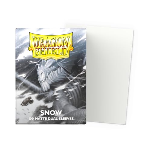 Dragon Shield Matte Dual Card Sleeves – Snow – 100ct – Standard Size TCG Sleeves