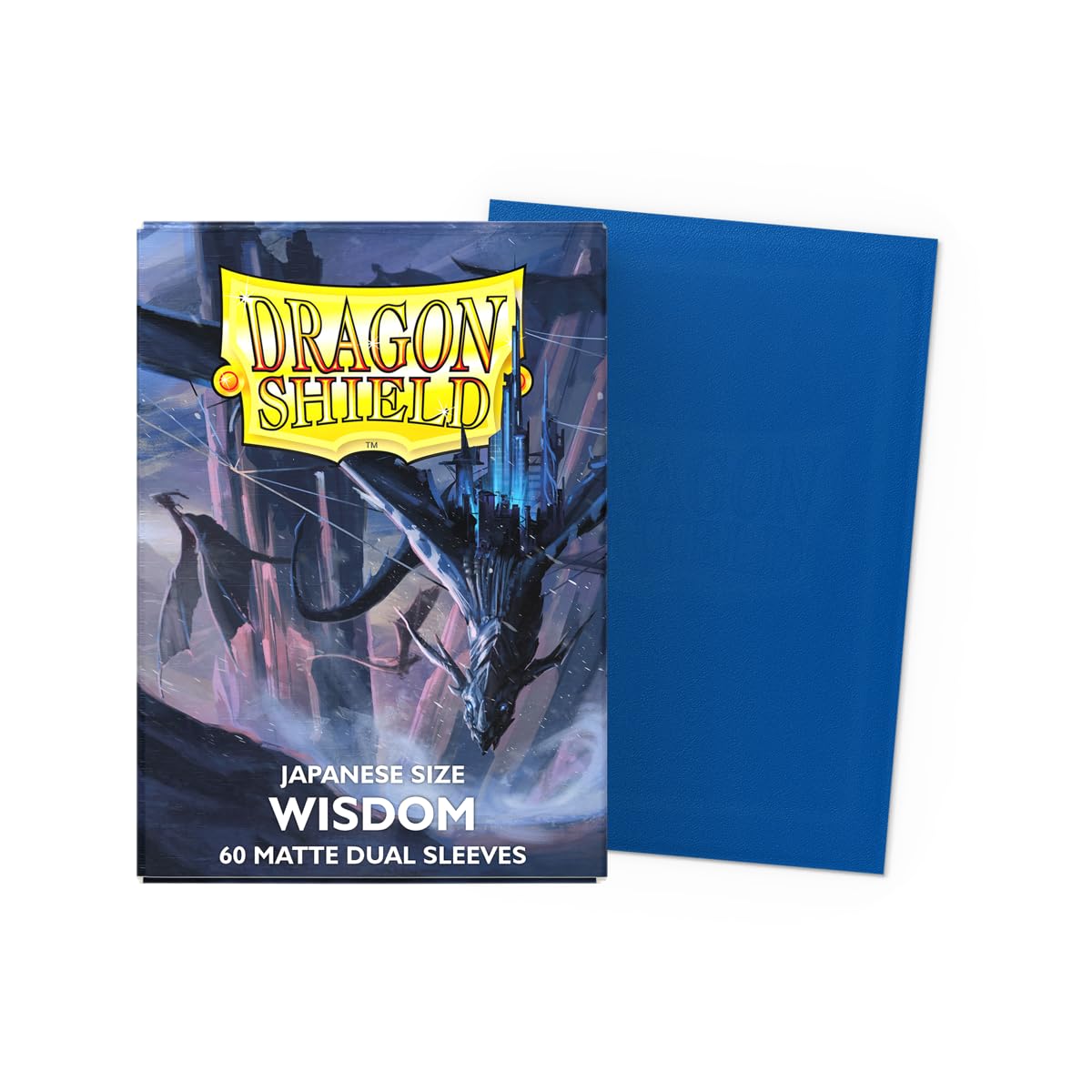 Dragon Shield Matte Dual Japanese Size Card Sleeves (60 CT) – Wisdom – Smooth, Tough & Durable for Yu-Gi-Oh, Naruto, Vanguard