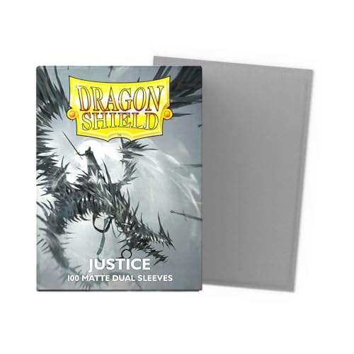 Dragon Shield Matte Dual Standard Size Card Sleeves - 100 CT - Silver - Smooth & Durable TCG Sleeves for Pokemon, Magic, Flesh & Blood