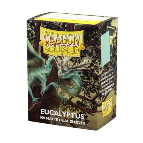 Dragon Shield Matte Dual Standard Size Card Sleeves – 100 CT Eucalyptus – Smooth, Tough, Opaque for TCG