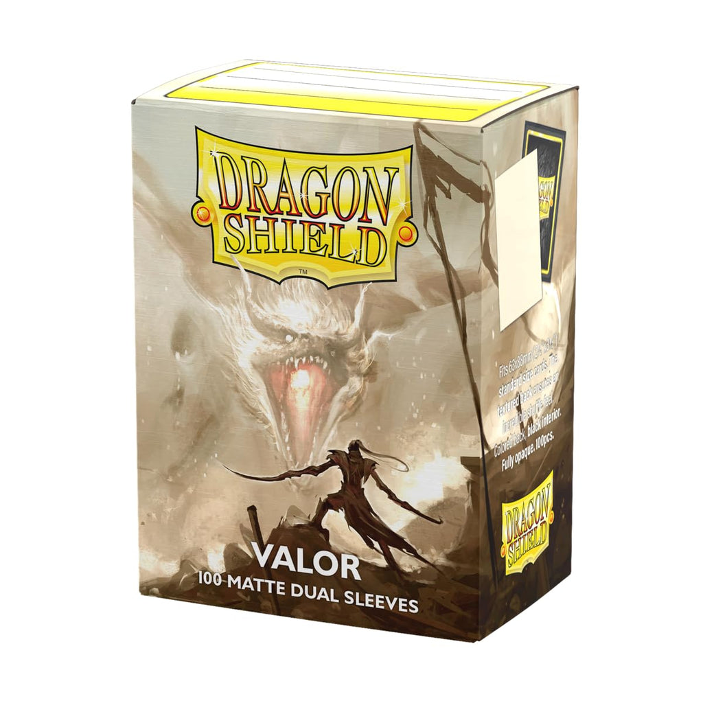 Dragon Shield Matte Dual Standard Size Card Sleeves (100ct) - Valor - Smooth Shuffle, Full Opacity