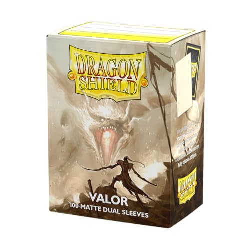 Dragon Shield Matte Dual Standard Size Card Sleeves (100ct) - Valor - Smooth Shuffle, Full Opacity