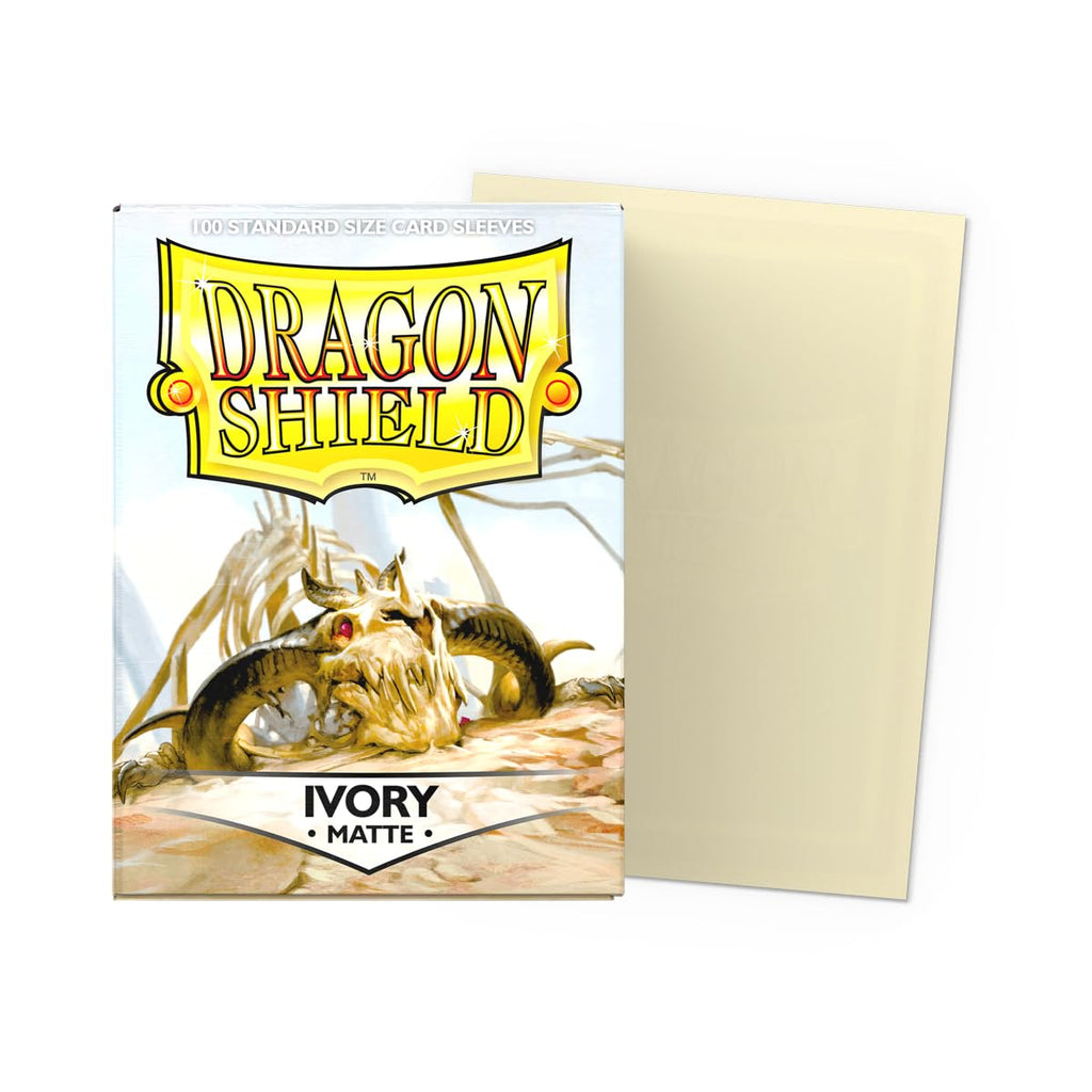 Dragon Shield Matte Sleeves (100 ct) - Ivory, Standard Size for TCG Cards