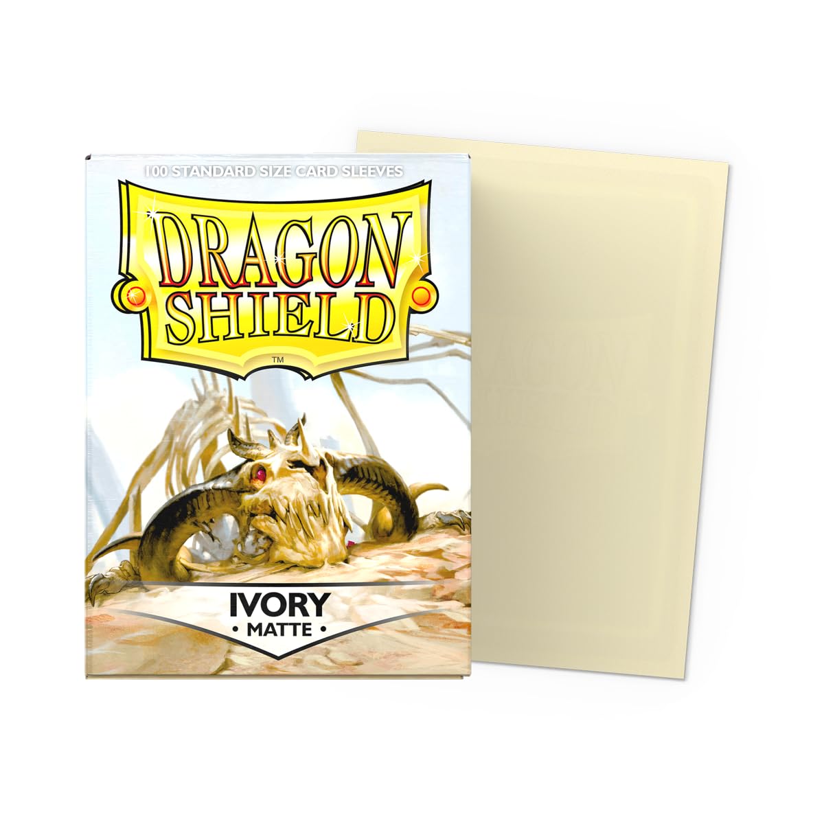 Dragon Shield Matte Sleeves (100 ct) - Ivory, Standard Size for TCG Cards