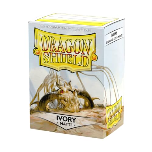 Dragon Shield Matte Sleeves (100 ct) - Ivory, Standard Size for TCG Cards