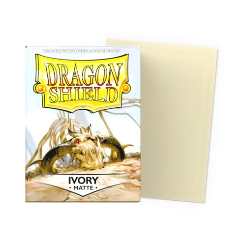 Dragon Shield Matte Sleeves (100 ct) - Ivory, Standard Size for TCG Cards