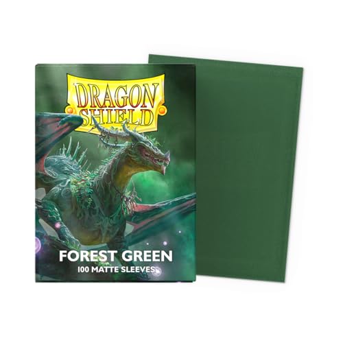 Dragon Shield Standard Size Matte Card Sleeves - Forest Green (100 Pack)