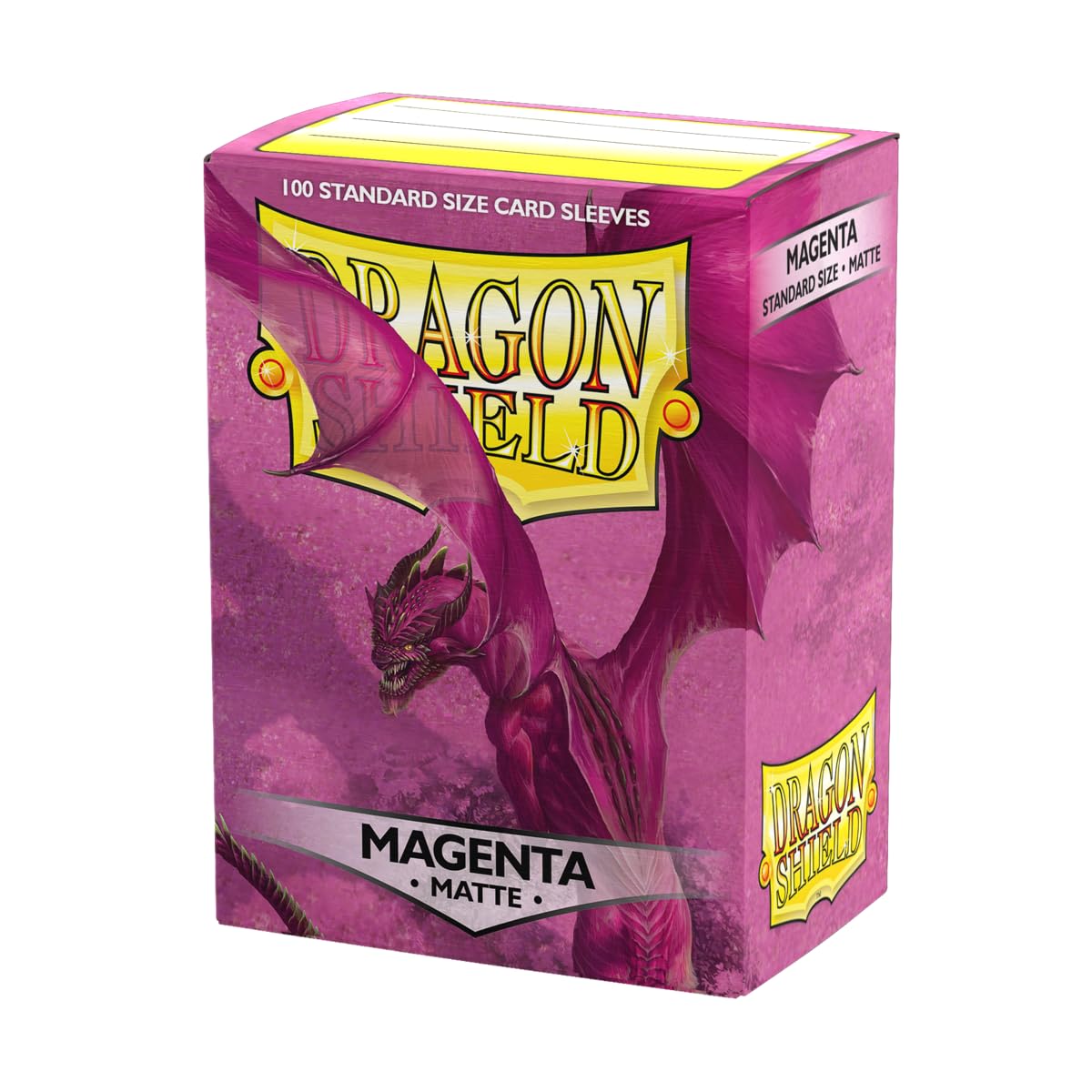 Dragon Shield Standard Size Matte Card Sleeves – Magenta, 100 Count, Premium TCG Protection