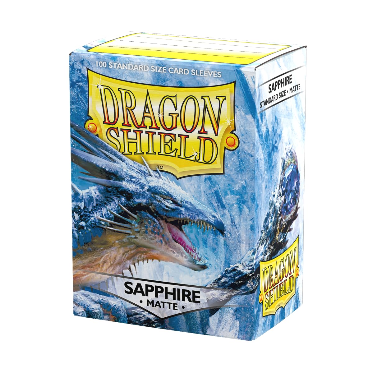 Dragon Shield Standard Size Matte Sleeves – 100 CT Sapphire – Smooth Shuffle and Premium Protection