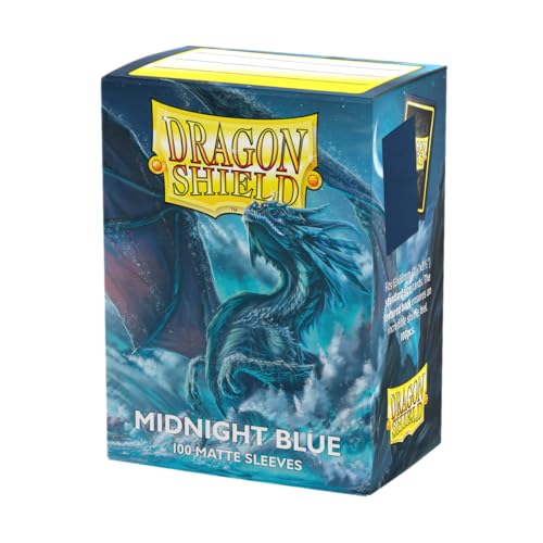 Dragon Shield Standard Size Matte Sleeves 100ct – Midnight Blue for TCG