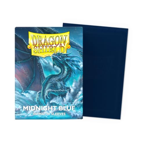 Dragon Shield Standard Size Matte Sleeves 100ct – Midnight Blue for TCG