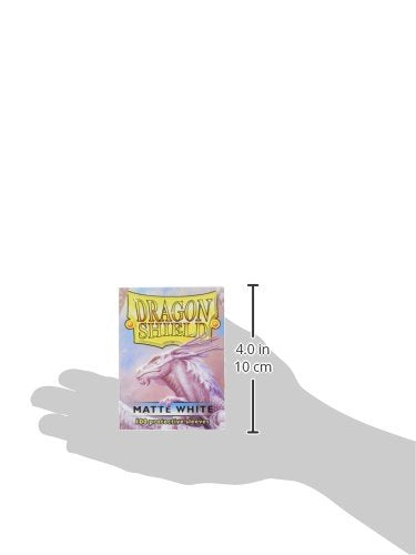 Dragon Shield Standard Size Matte White Card Sleeves (100 ct) – Smooth Shuffle, Durable Protection for TCGs