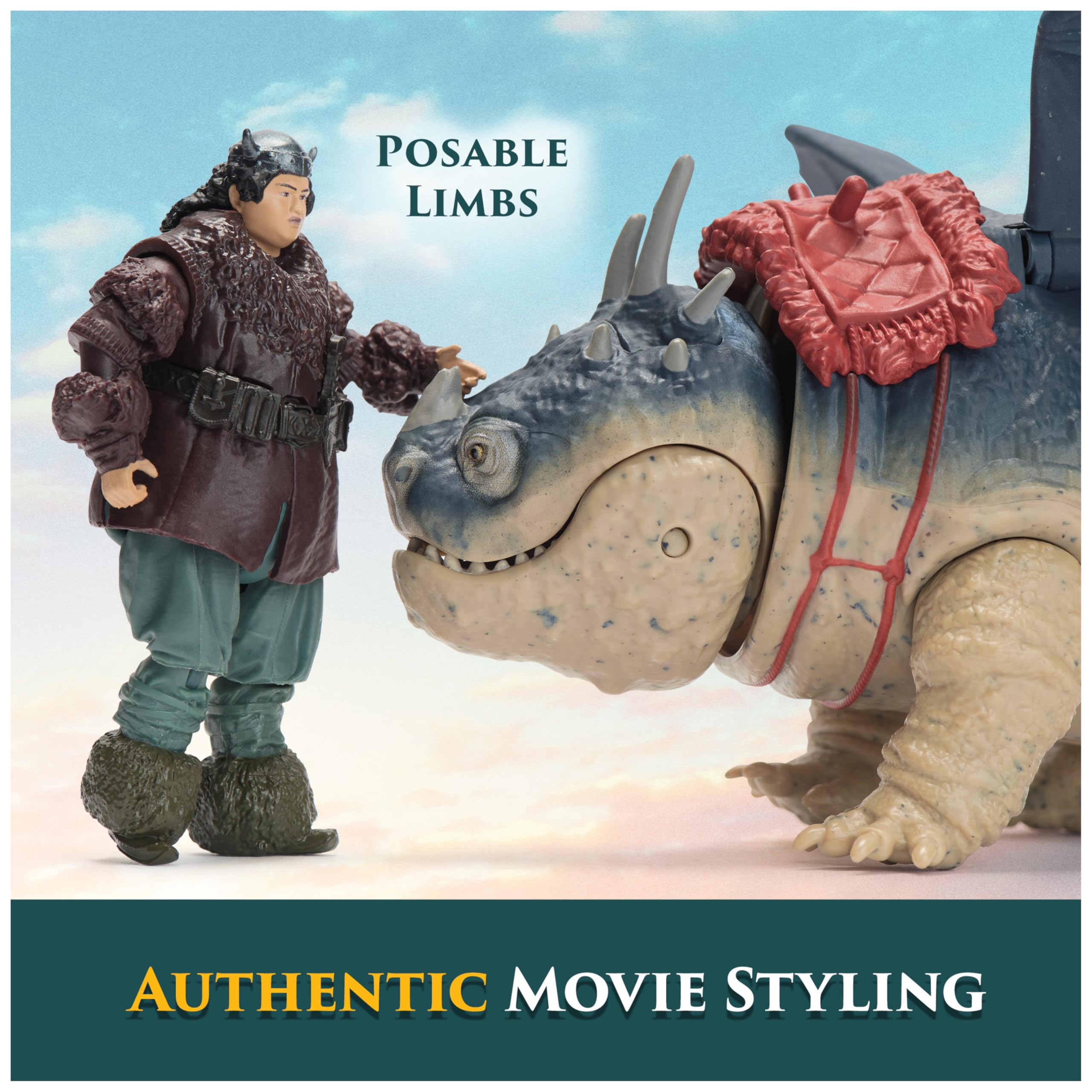 DreamWorks Dragons Gronckle & Fishlegs Action Figure Set - 7-Inch Dragon & 3-Inch Viking for Kids