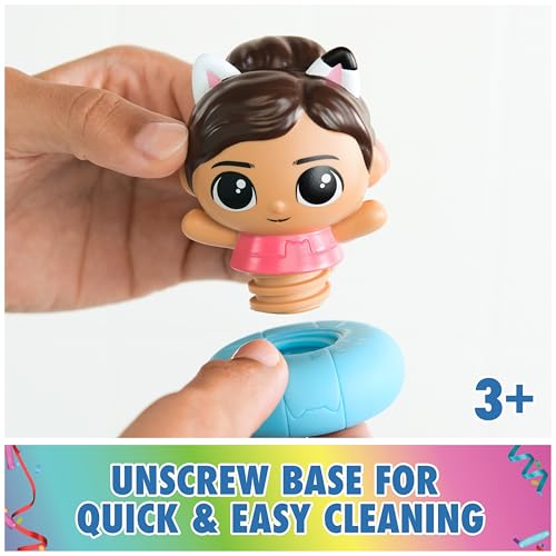 DreamWorks Gabby's Dollhouse Gabby & SS Mercat Bath Set - Floating Toddler Bath Toys with Cruise Ship and Squirter
