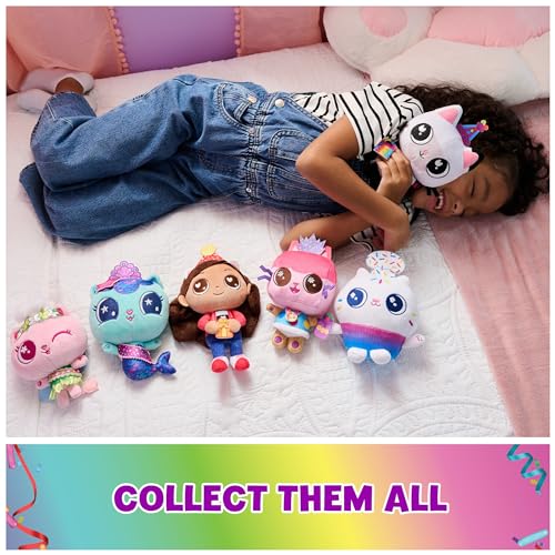 DreamWorks Gabby's Dollhouse MerCat Plush Toy - 8-Inch Soft Stuffed Animal