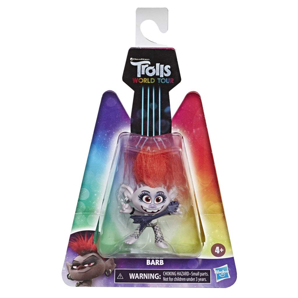 DreamWorks Trolls Barb Doll with Electric Guitar - 5-Inch Collectible Figure from Trolls World Tour