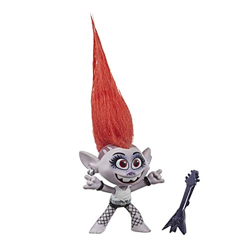 DreamWorks Trolls Barb Doll with Electric Guitar - 5-Inch Collectible Figure from Trolls World Tour