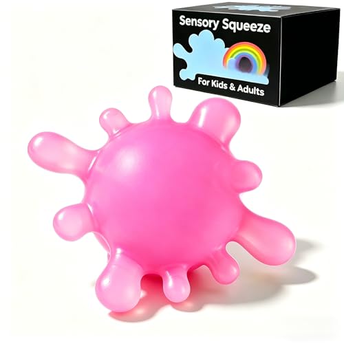 Drephere Fidget Stress Ball (Purple) – 1 Pack Squishy Sensory Toy for Anxiety Relief