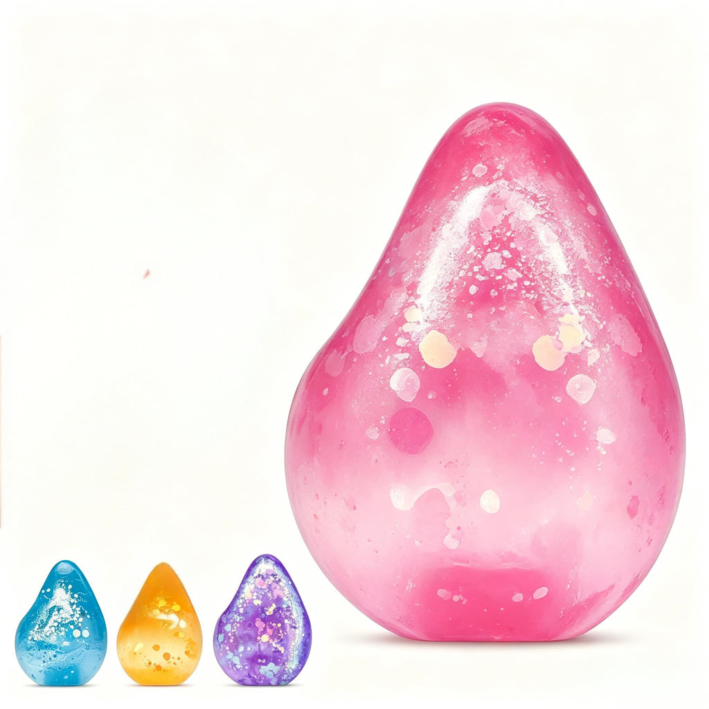 Drephere Squishy Drop Stress Cube – Pink Sensory Fidget Toy for Anxiety Relief