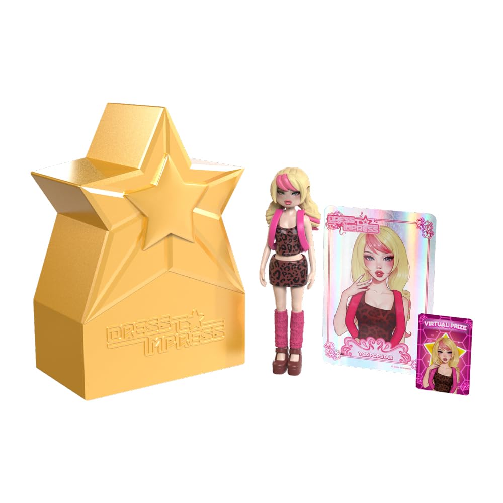 Dress to Impress Mystery Models Dolls Wave 1 Gold - 10 Collectible Fashion Dolls with Mix & Match Styles