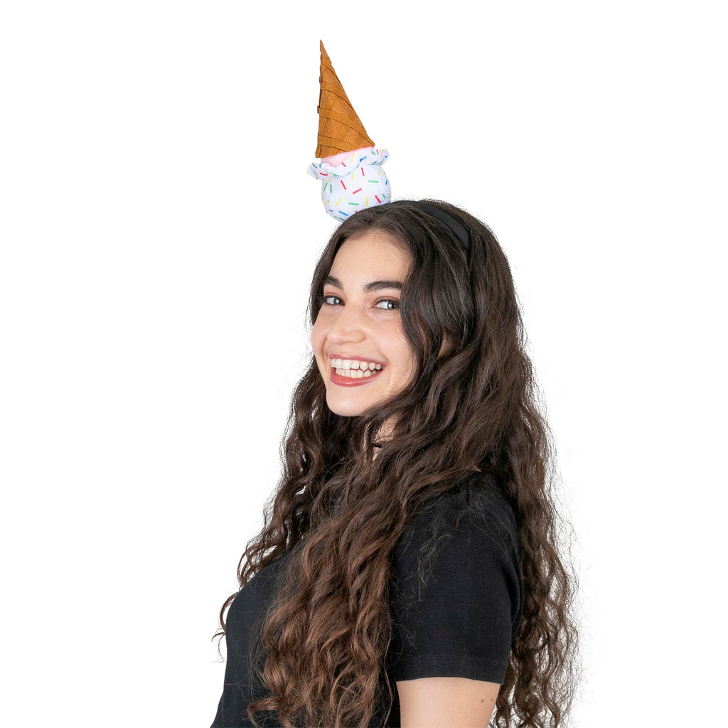 Dress Up America Ice Cream Cone Headband – Fun Costume Party Accessory for Kids and Adults