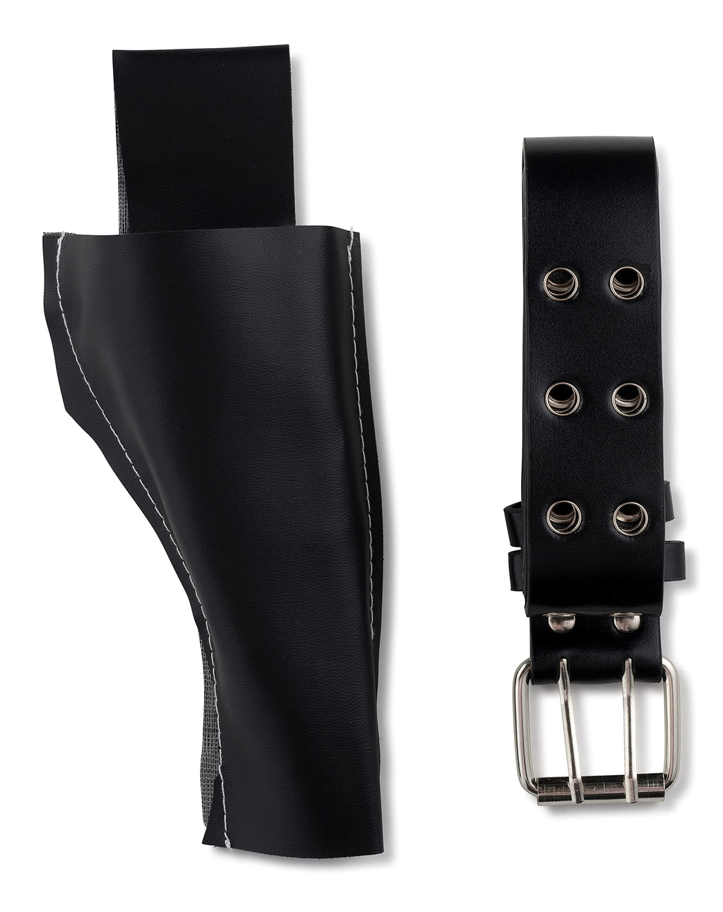 Dress Up America Kids Faux Leather Gun Holster and Police Belt - Black, Adjustable Costume Accessory