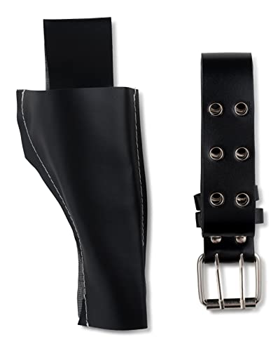 Dress Up America Kids Faux Leather Gun Holster and Police Belt - Black, Adjustable Costume Accessory
