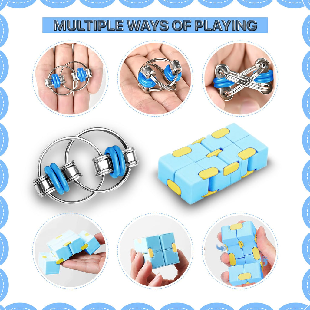 Dr.Kbder 5-Piece Fidget Toy Set for Adults and Kids - Sensory Fidgets for Stress Relief and Focus