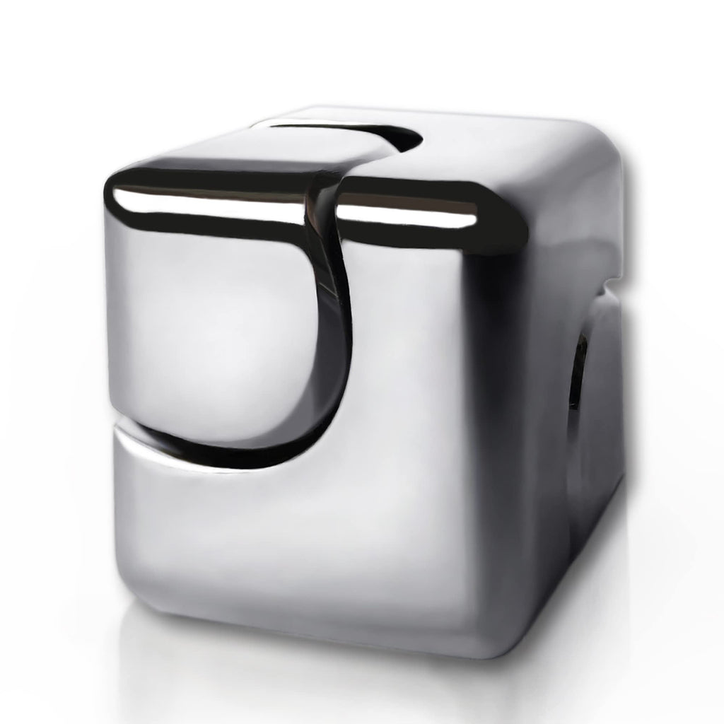Dr.Kbder Metal Fidget Cube – Compact Silent Spinner for Anxiety Relief (1.2-Inch)