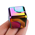 Dr.Kbder Metal Fidget Spinner Cube - Pocket-Sized Desk Toy for Stress Relief, Noiseless Spinning, Gift for Teens and Adults