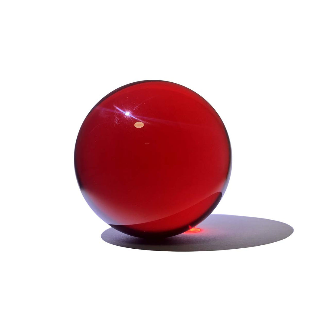 DSJUGGLING 65mm Ruby Red Acrylic Contact Juggling Ball – 2.55 Inch, 175g, Perfect for Small Hands & Multiple Ball Practice