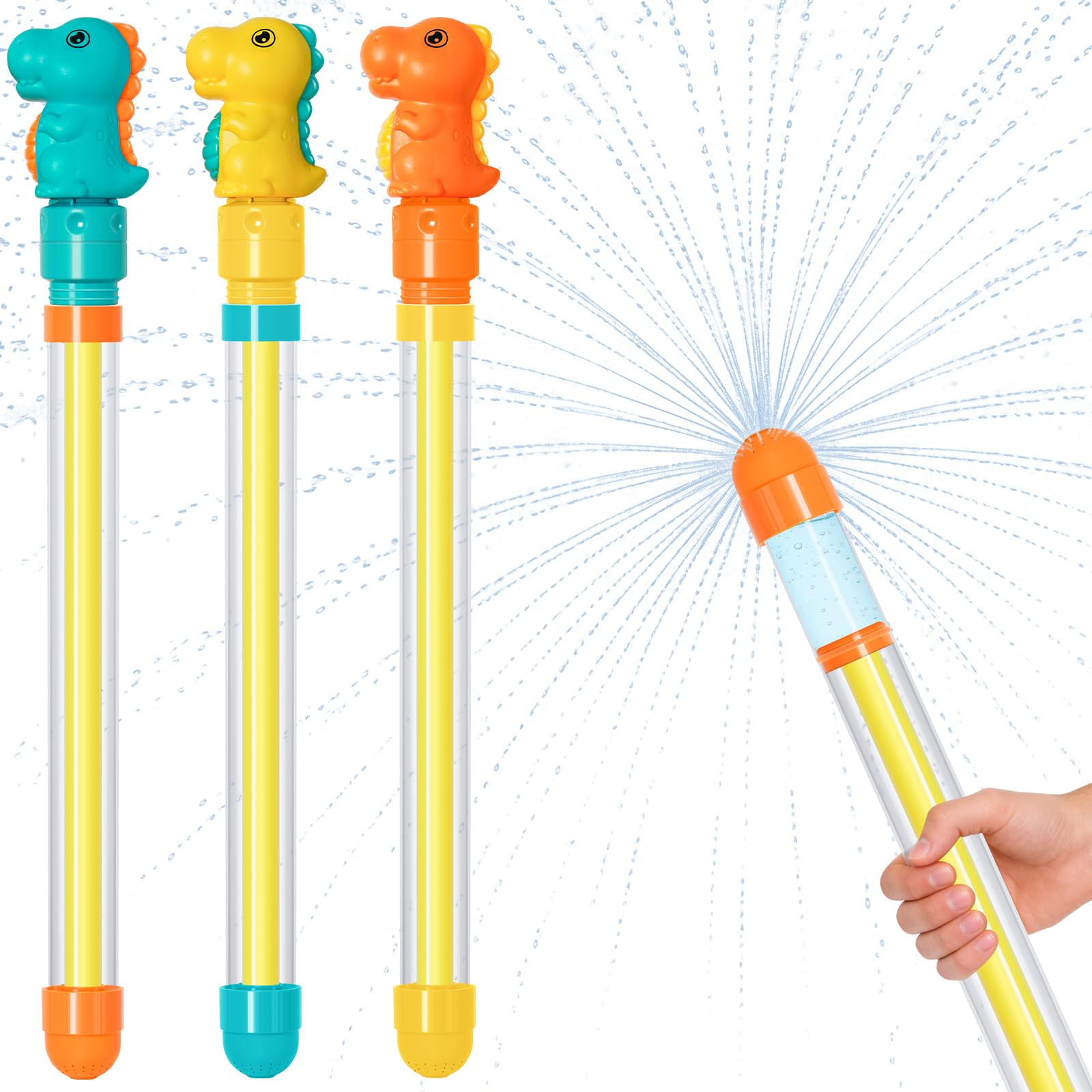 Dsmile Firework Water Gun Set – 3 Multi-Nozzle Squirt Guns for Pool, Beach & Backyard Fun