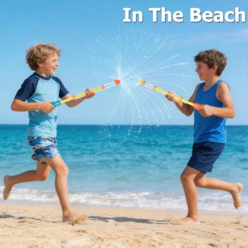 Dsmile Firework Water Gun Set – 3 Multi-Nozzle Squirt Guns for Pool, Beach & Backyard Fun