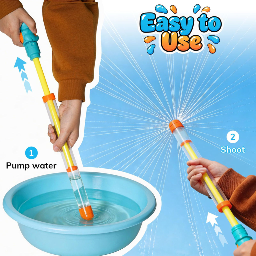 Dsmile Firework Water Gun Set – 3 Multi-Nozzle Squirt Guns for Pool, Beach & Backyard Fun