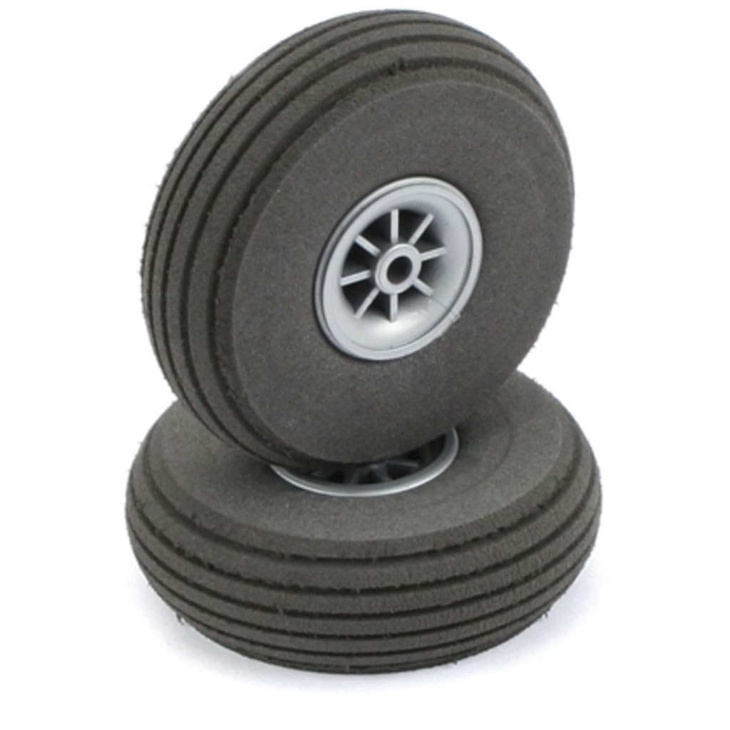 Du-Bro 2-1/2" Super Lite RC Wheels (Pair) – Lightweight Foam for Park Flyers