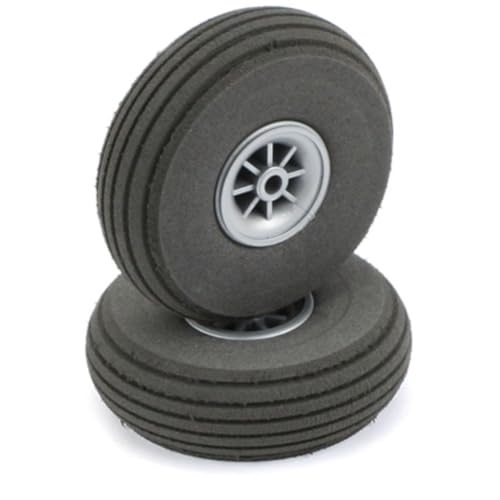 Du-Bro 2-1/2" Super Lite RC Wheels (Pair) – Lightweight Foam for Park Flyers