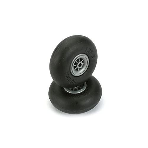 DU-BRO 3-1/2 Inch Smooth Surface Airplane Wheels (2-Pack) with Metallic Hub