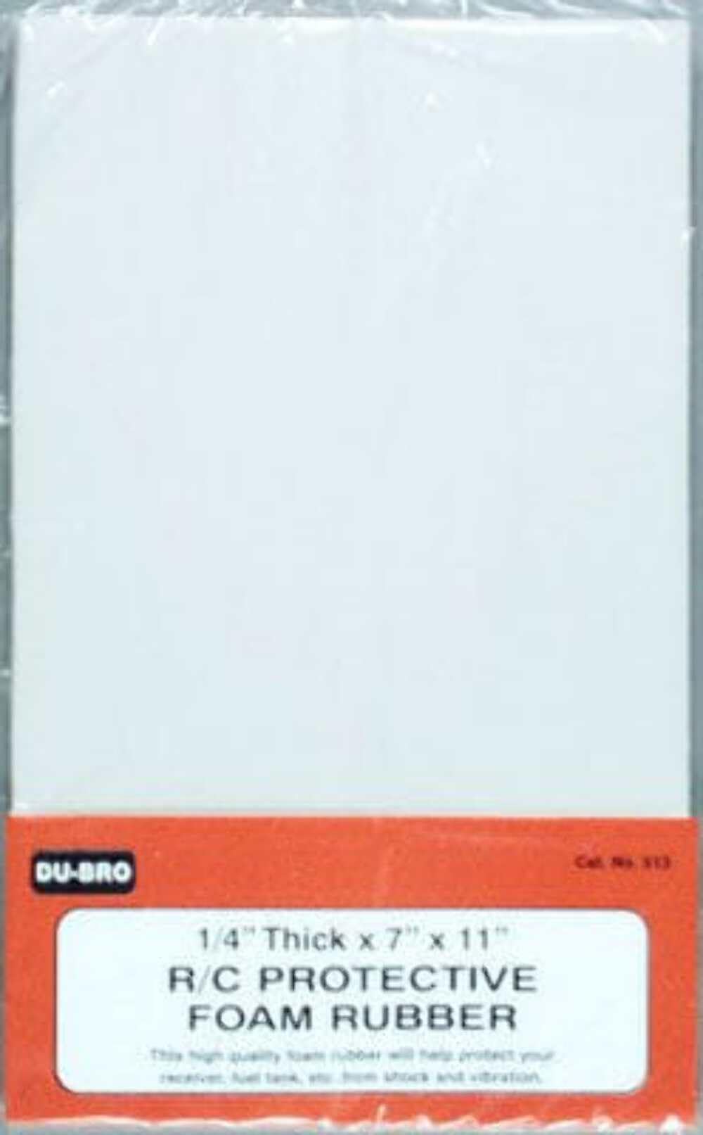 Du-Bro 513 Protective Foam Rubber Pad (1/4 Inch) – Cushions RC Electronics from Vibration & Crashes