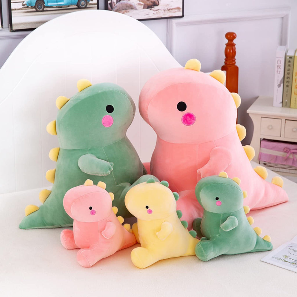 DUANMUL Green 8-Inch Fat Dinosaur Plush Toy - Soft Stuffed Animal for Kids