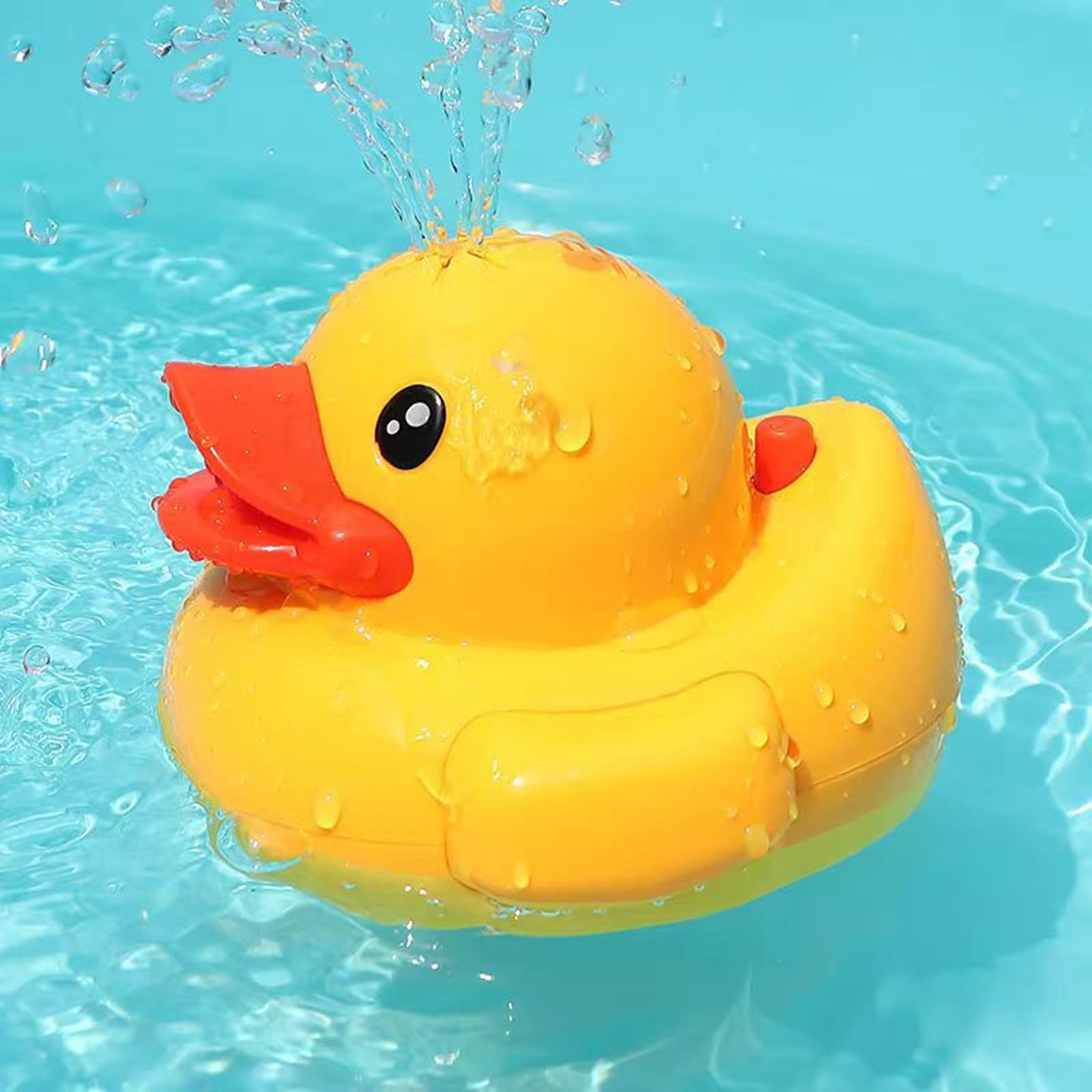 Duck Spray Bath Toy - Rechargeable Water Sprinkler for Toddlers Bathtub Pool Fun