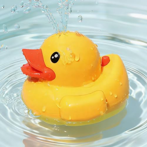 Duck Spray Bath Toy - Rechargeable Water Sprinkler for Toddlers Bathtub Pool Fun