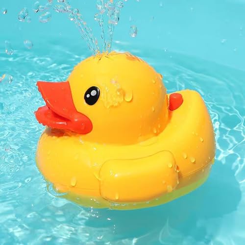 Duck Spray Bath Toy - Rechargeable Water Sprinkler for Toddlers Bathtub Pool Fun