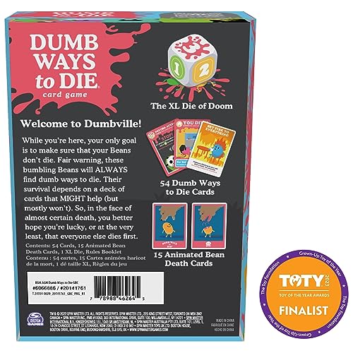 Dumb Ways to Die Card Game: Viral Meme Game for 2-5 Players, Ages 12+