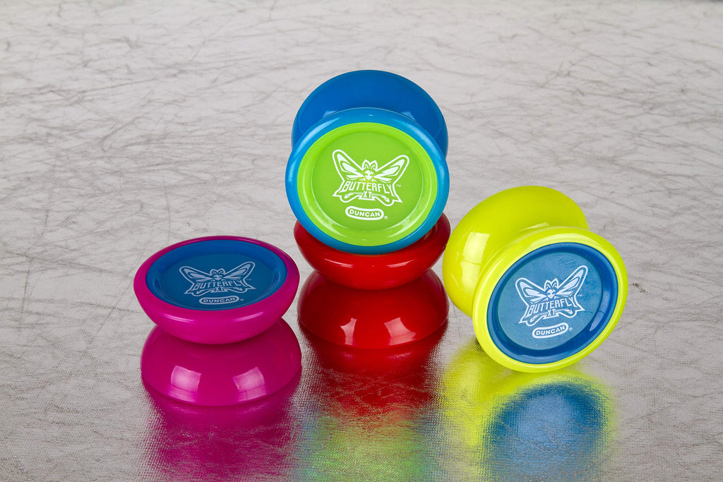 Duncan Butterfly XT Yo-Yo - Blue/Green Cap, Intermediate Ball Bearing String Trick Yo-Yo
