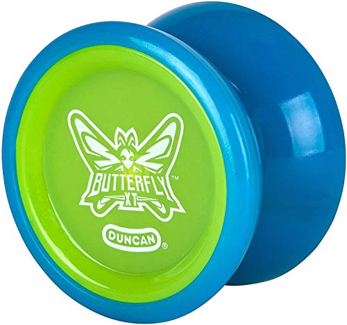 Duncan Butterfly XT Yo-Yo - Blue/Green Cap, Intermediate Ball Bearing String Trick Yo-Yo