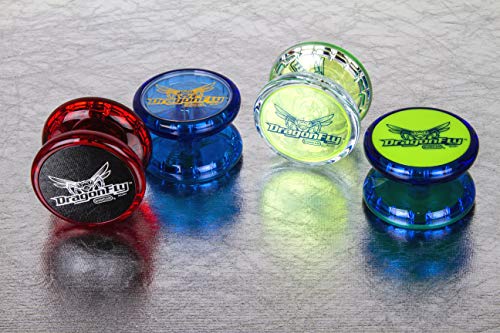 Duncan Dragonfly Yo-Yo - Red with Black Cap - Transaxle Design for Long Spins