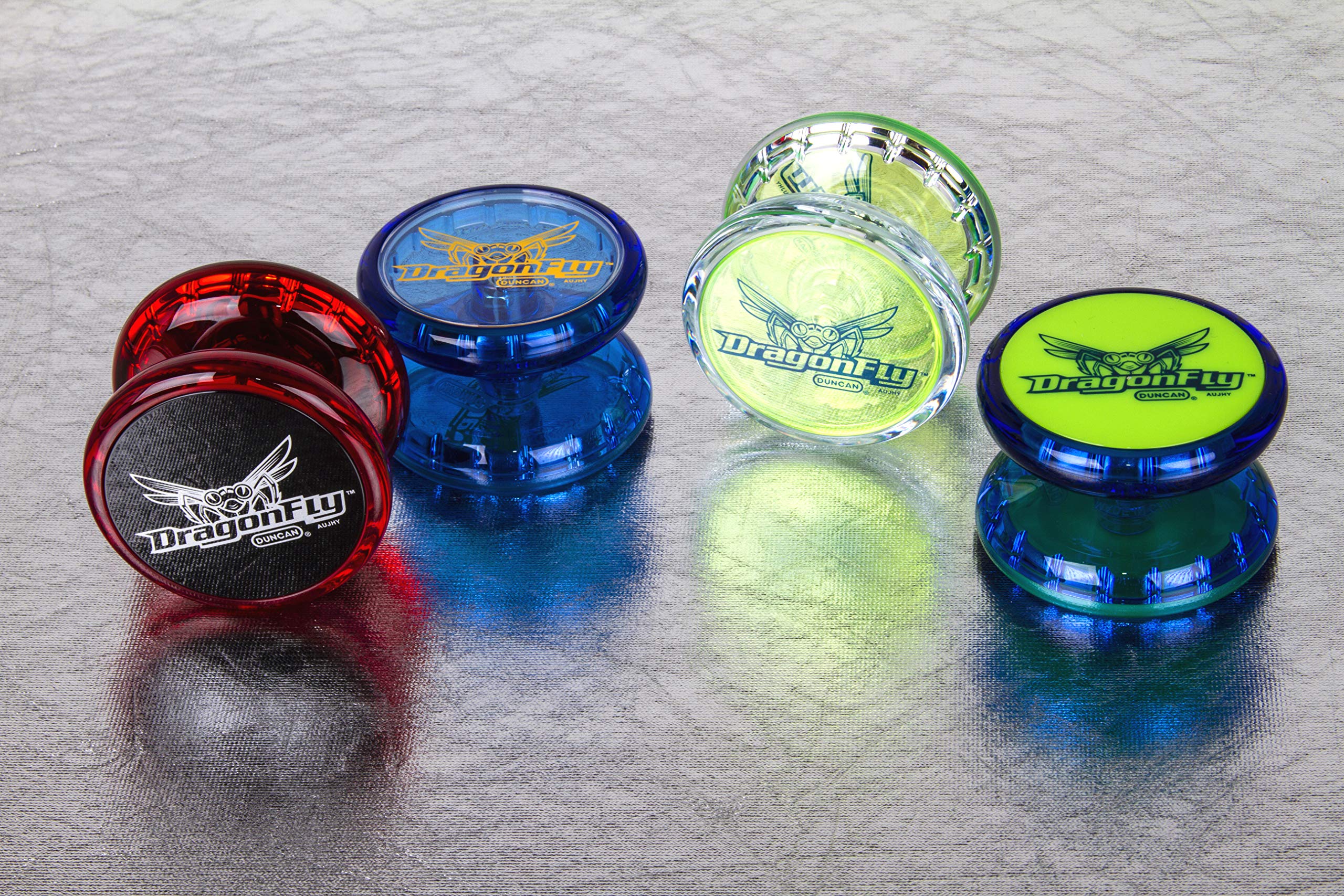 Duncan Dragonfly Yo-Yo - Red with Black Cap - Transaxle Design for Long Spins