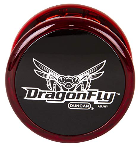 Duncan Dragonfly Yo-Yo - Red with Black Cap - Transaxle Design for Long Spins