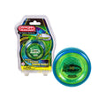 Duncan Hornet Pro Looping Yo-Yo – Blue with Yellow Caps, Ball-Bearing Axle, Intermediate Level