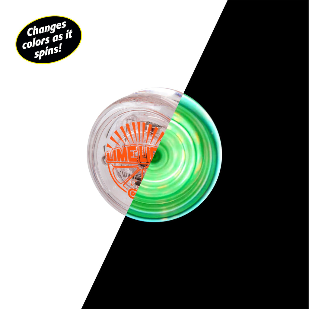 Duncan Limelight LED Yo-Yo - Clear Blue Light-Up Beginner Yo-Yo with LED Lights